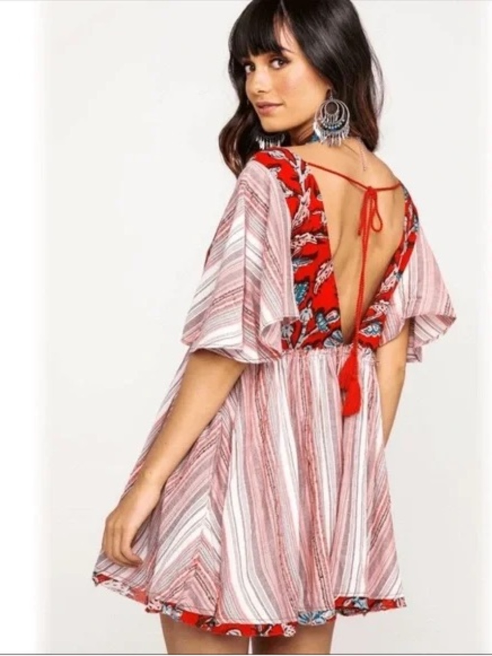 Free People Under The Sun Tunic | Red Rome | Medium